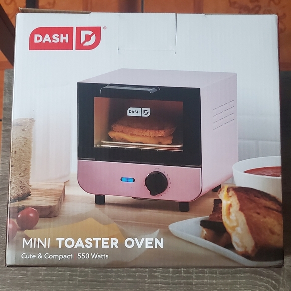 Dash Mini Toaster Oven (Pink)(New)